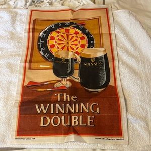 NEW & Rare find - Guinness Tea Towel - linen